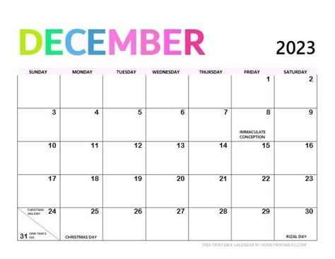 December 2023 Calendar Holiday Philippines - Get Calender 2023 Update