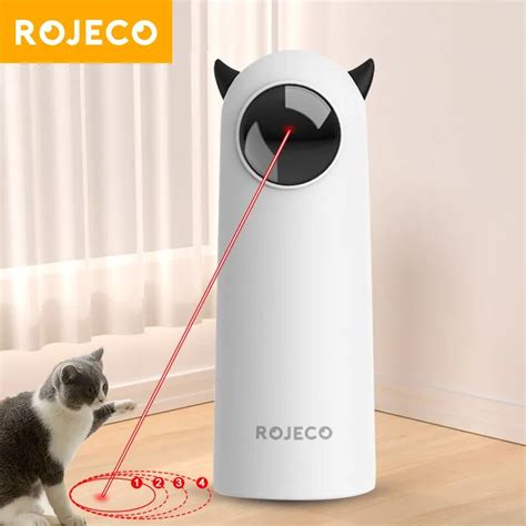 Rojeco Otomatik Kedi Oyuncaklar Interaktif Ak Ll Alay Pet Led Lazer