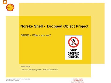 Pdf Norske Shell Dropped Object Project Dropsonline · Norske