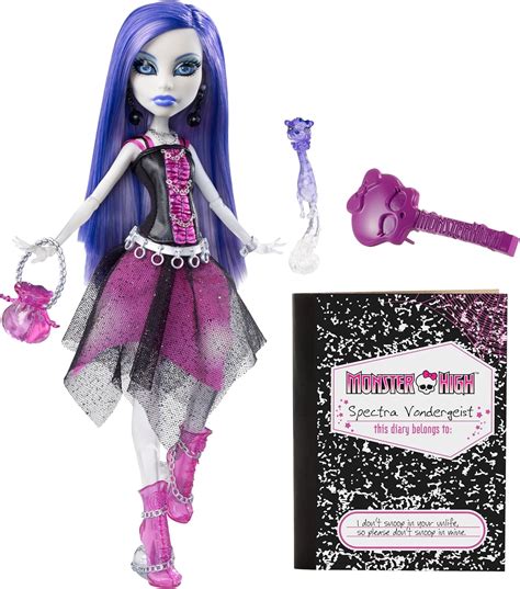 Monster High Spectra Vondergeist Doll With Pet Ferret Rhuen Amazon