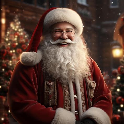 Premium Ai Image Beautiful Full Body Illustration Of Santa Claus In