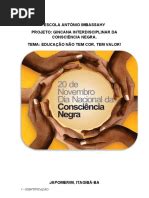 MODELO Projeto Consciência Negra | PDF | Racismo | Discriminação e ...