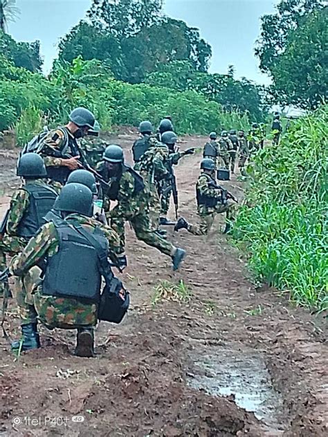 Photos Troops Pursue Fleeing Ipob Fighters Arrest One Recover