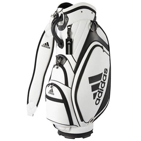 New Adidas Core Caddy Bag 9 Qr805 N6138201 White Black Golf Bags