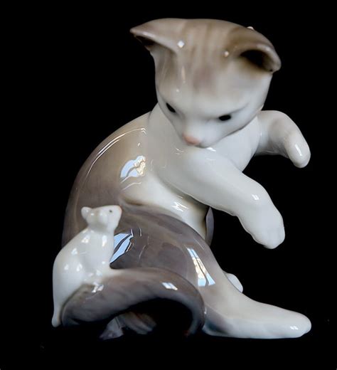 Juan Huerta Lladr Figurine S Porcelain Cat Catawiki