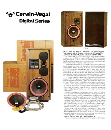 Cerwin Vega Digital Series Product Catalogue HiFi Engine