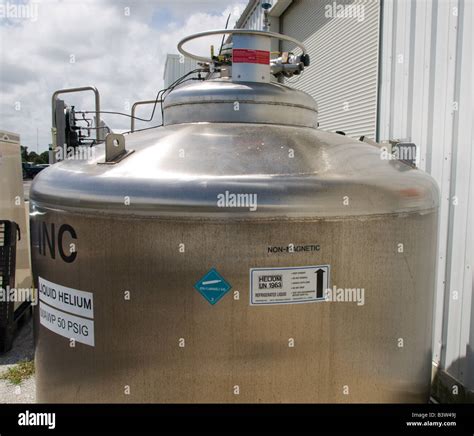 Liquid Helium Storage Tank Or Dewar At Kennedy Space Center Florida