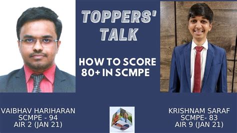 How To Score In Scmpe Ca Final Toppers Talk Vaibhav