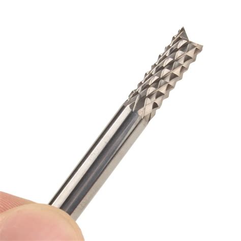 Pcs Mmx Mm Carbide End Mill Engraving Bits Tungsten Steel For Carbon