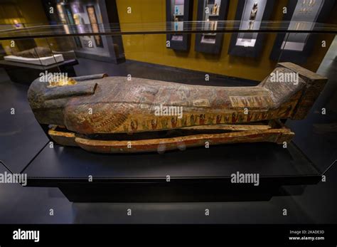 Budapest Hungary Interior Of The Museum Of Fine Arts Ancient Egypt