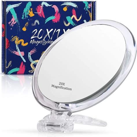 Miroir Grossissant 20x 1x Double Face Avec Support Miroir