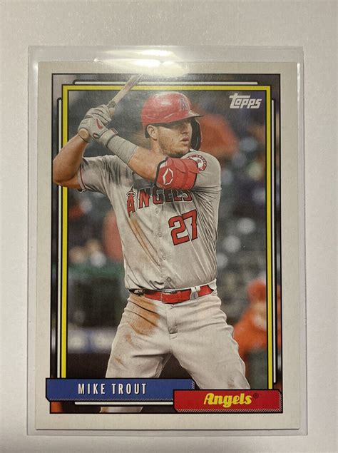 2021 Topps Update MIKE TROUT 92 Topps Redux T92 3 Angels EBay