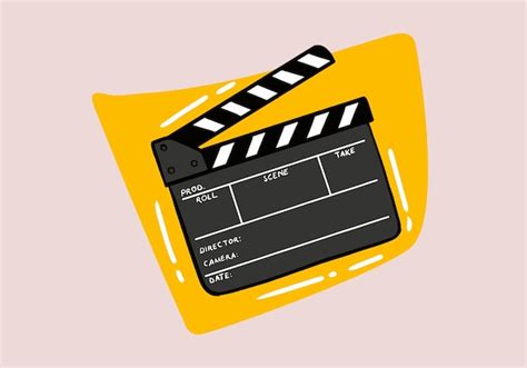 Claqueta De Cine Aislada En El Fondo Ilustraci N De Vector De Cine De