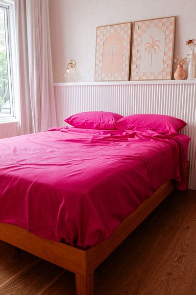 Pink 100% Cotton Sheet Set