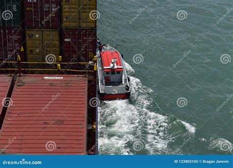 Pilot Boat on Duty, Pilot Coming on Board Editorial Image - Image of vessel, hull: 123803105