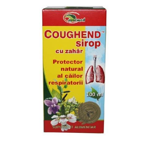 Coughend Sirop Cu Zahar Ml Ayurmed Vitamix Ro