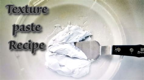 How To Make Your Own Texture Paste In Art Moldingpaste Texturepaste