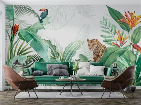 Wildlife Tropical Wall Murals Déco Wallpaper