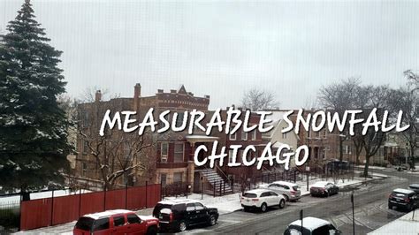 Measurable Snowfall In Chicago 2021 Youtube