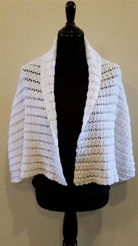 Sale White Crocheted Shawl Handwoven Shawl Etsy