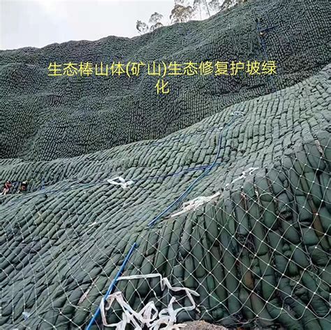 生态棒山体矿山生态修复护坡绿化施工介绍山东佳诺工程材料有限公司