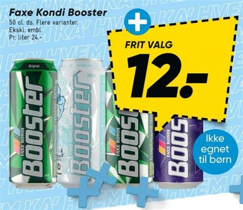 Faxe Kondi Booster Aztro Special Edition Energidrik Bilka November