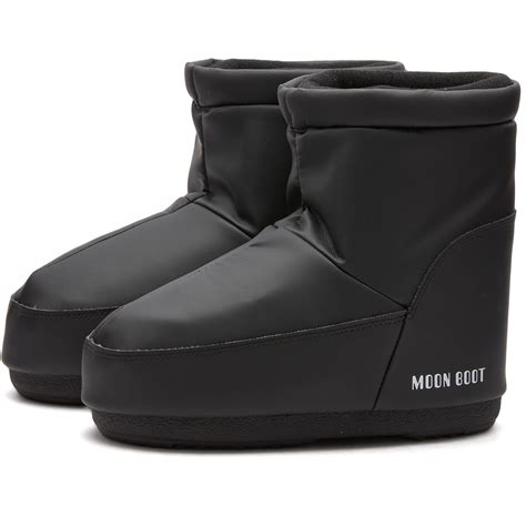 Moon Boot Icon Low Nolace Rubber Boots Black END