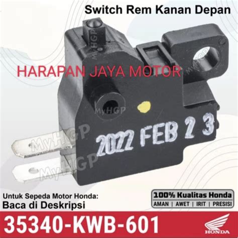 Jual Switch Rem Depan Swit Rem Kanan Honda Gw Original Asli