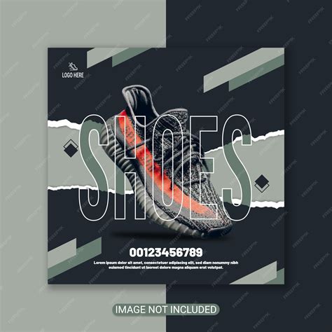 Premium Vector | Shoes banner design template and shoes flyer