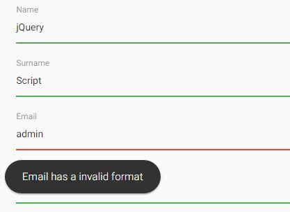 Validati Is A Flexible JQuery Form Validation Plugin Which Highlights