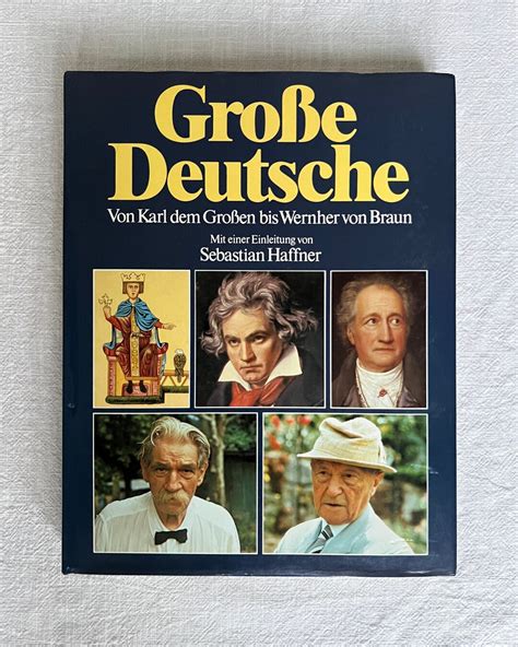 Vintage Buch Gro E Deutsche Von Karl Dem Gro En Bis Wernher Von Braun