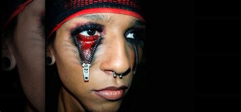 How to Make unzipped eyes with makeup « Props & SFX :: WonderHowTo