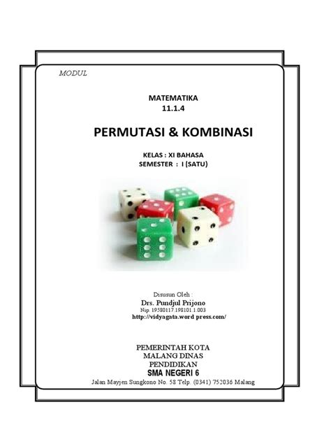 11 1 3 Modul Permutasi Kombinasi Pdf