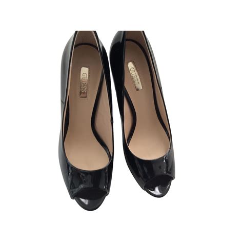 Guess Heels Black Patent Leather Ref 5771 Joli Closet