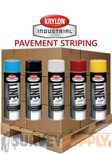 Krylon Line Up Pavement Striping Paint Pallet 108 Cases Color Mix