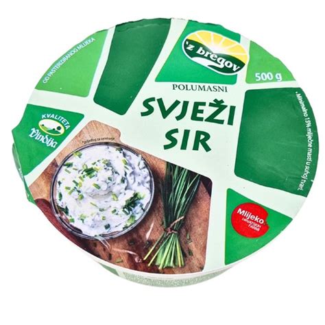 Z bregov svježi polumasni sir 500 g