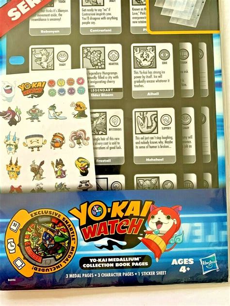 Yo Kai Watch Series Yo Kai Medallium Collection Book Pages Snartle