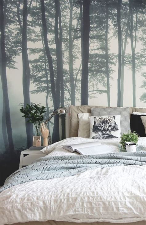 Tree Wallpaper For Walls - Misty Forest Wallpaper Bedroom (#3098919 ...