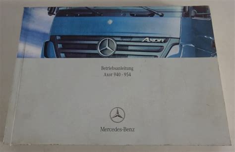 Betriebsanleitung Handbuch Mercedes Benz Atego Typ Stand