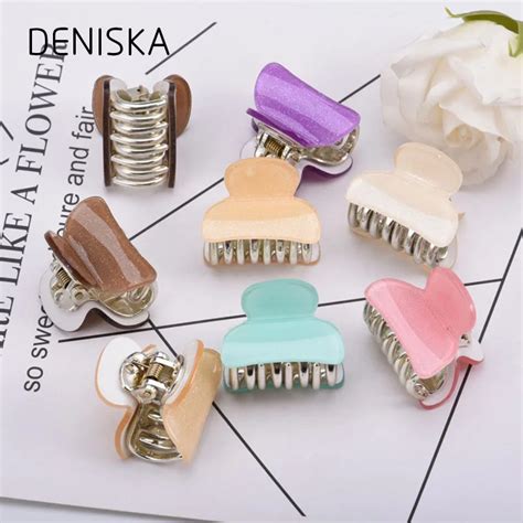 Deniska Pcs Set Hair Claws Cm Bling Plastic Hair Clips Fancy