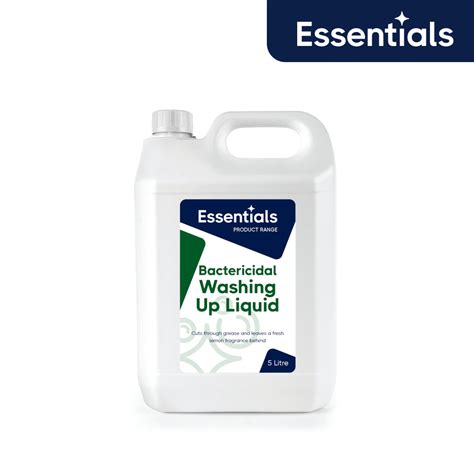 Essential Bactericidal Washing Up Liquid 5 Litre Upwood Cleaning And Hygiene