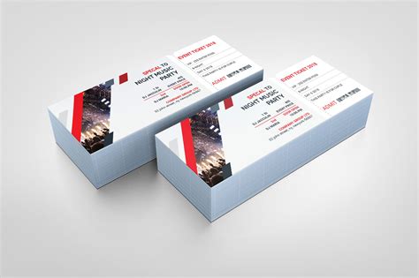 PSD Elegant Ticket Template · Graphic Yard | Graphic Templates Store