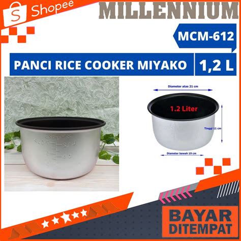 Jual Panci Teflon Miyako Ukuran Liter Panci Rice Cooker Miyako