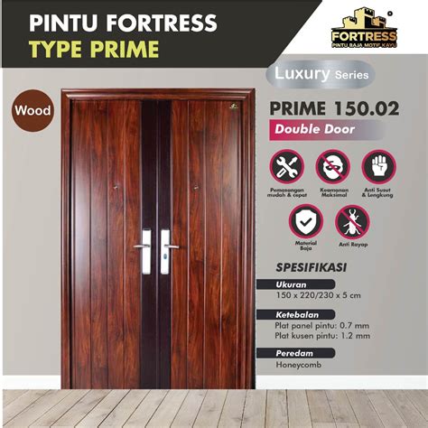 Jual Pintu Baja Fortress Prime Pintu Fortress Cm Kayu