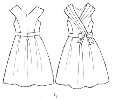 Prom Dress Drawing at GetDrawings | Free download