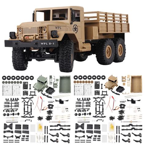 WPL B 16 Off Road RC Military Truck Kit 1:16 2.4G RC Car 4wd Remote ...