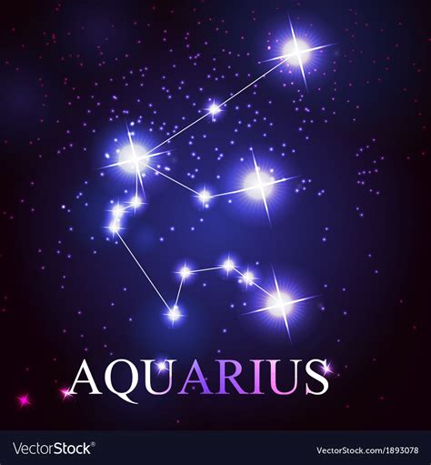 The Aquarius Zodiac Sign Royalty Free Vector Image