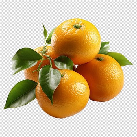 Premium Psd A Group Of Fresh Mandarin Orange Isolated On White Background