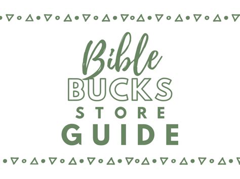 Bible Bucks Store Guide Deeper Kidmin