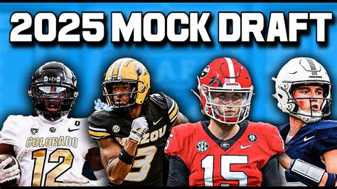 Way Too Early 2025 Nfl Mock Draft Youtube